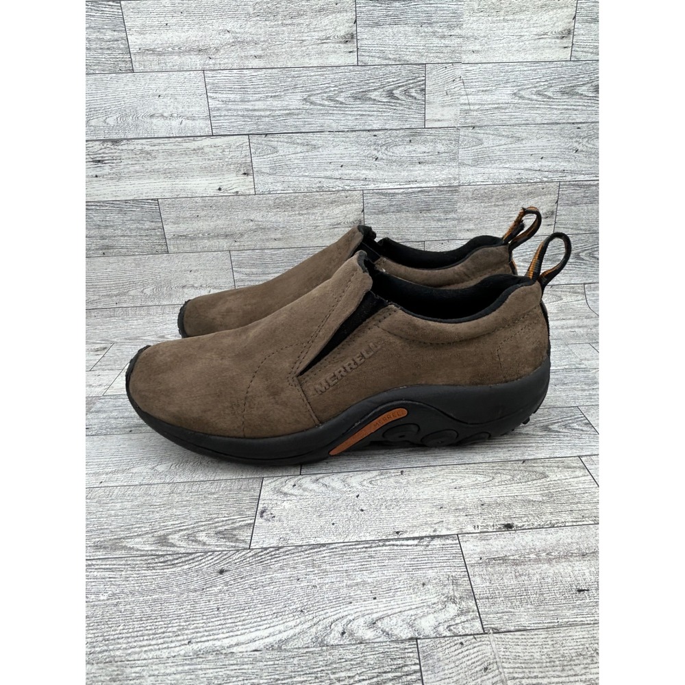 Merrell Jungle Moc Gunsmoke Brown Suede Slip On Shoes Mens 9.5 J60787 - Picture 5 of 16